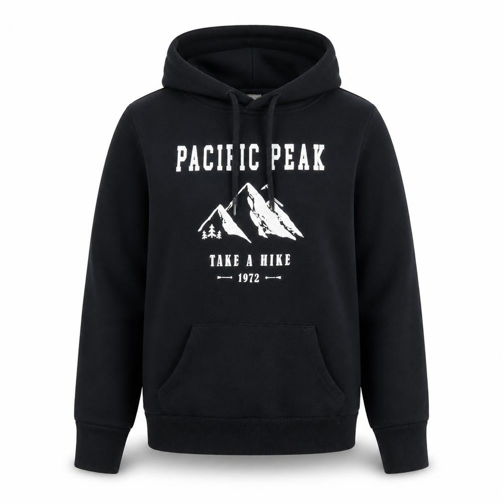 Primark Women’s Black Pullover Hoodie Size 4 Pacific Peak Graphic