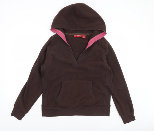 B.U.M. Equipment Women's Brown Pullover Hoodie Size L Fleece