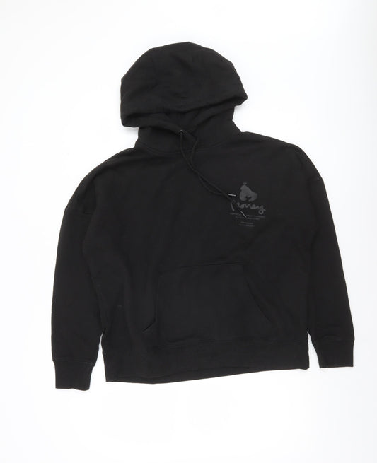 Money Women Black Size 12 Pullover Hoodie 70% Cotton Blend Logo Print
