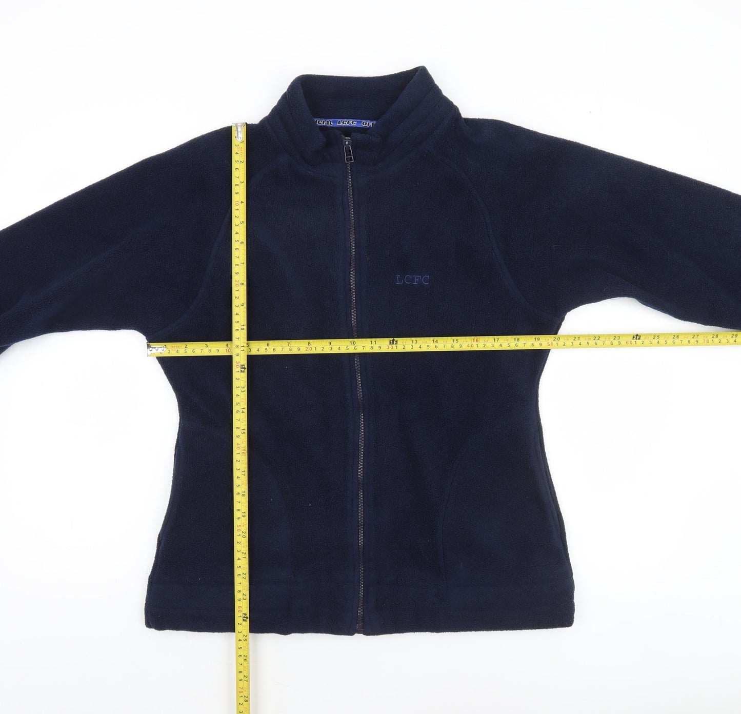 Leicester City Men’s Blue Fleece Zip Jacket L Football Supporters
