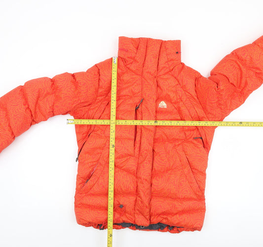 Nike ACG Women's Orange Puffer Jacket Size 8 Insulated Winter
