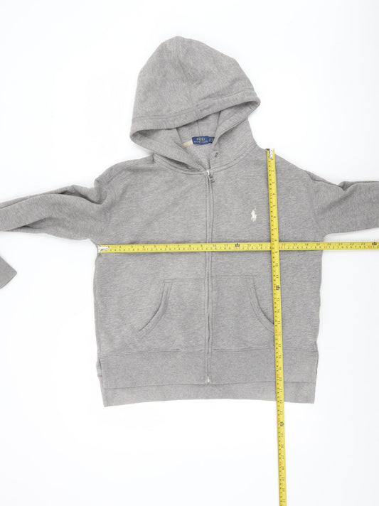 Polo Ralph Lauren Women’s Grey Full Zip Hoodie Size S Cotton Blend
