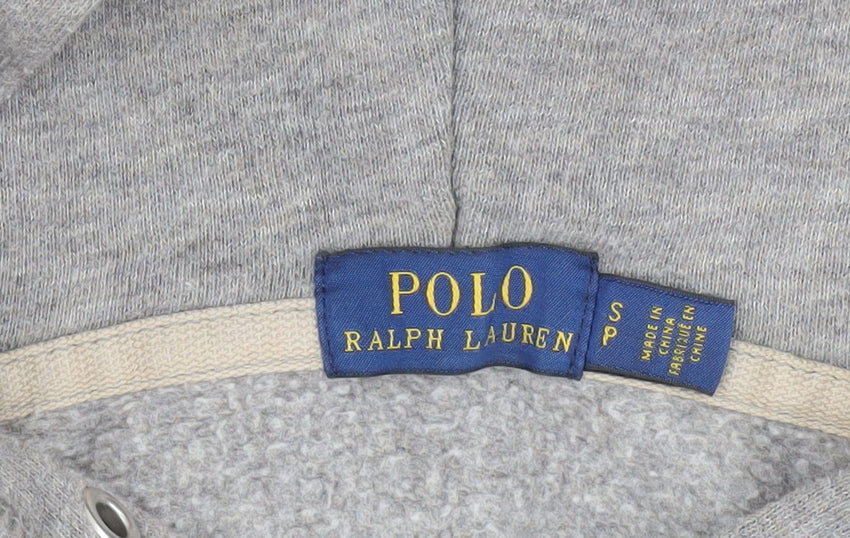 Polo Ralph Lauren Women’s Grey Full Zip Hoodie Size S Cotton Blend