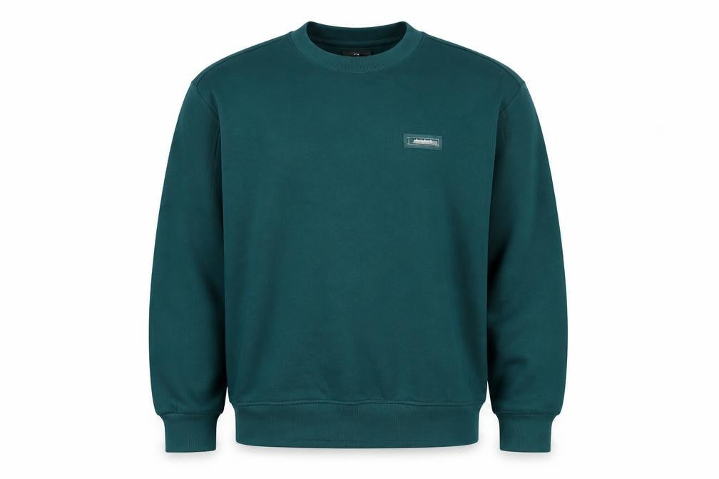 H&M Men's Green Relaxed Fit Pullover Sweatshirt Size S