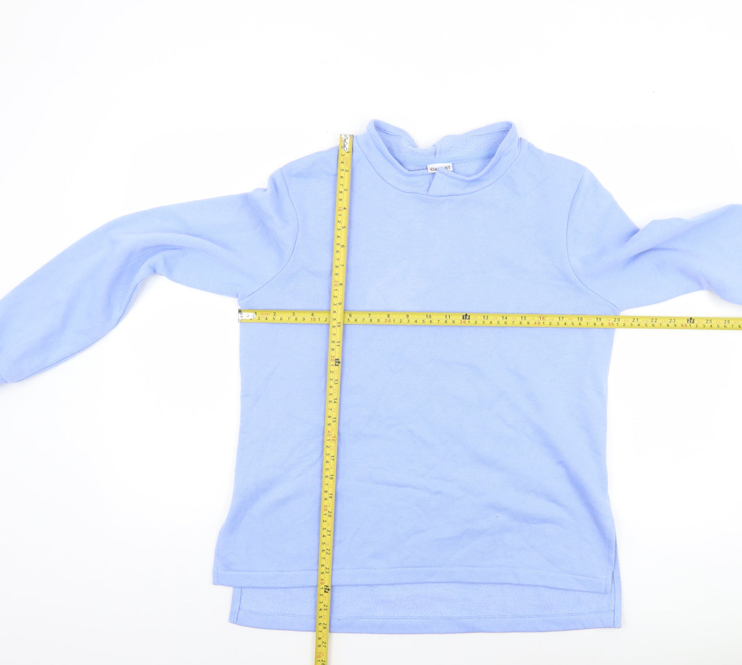 Damart Women Blue Pullover Sweatshirt Size 10/12 Cotton Blend