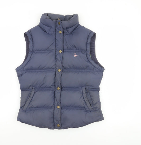 Womens UK Size 10 Regular Jack Wills Blue Nylon Waistcoat