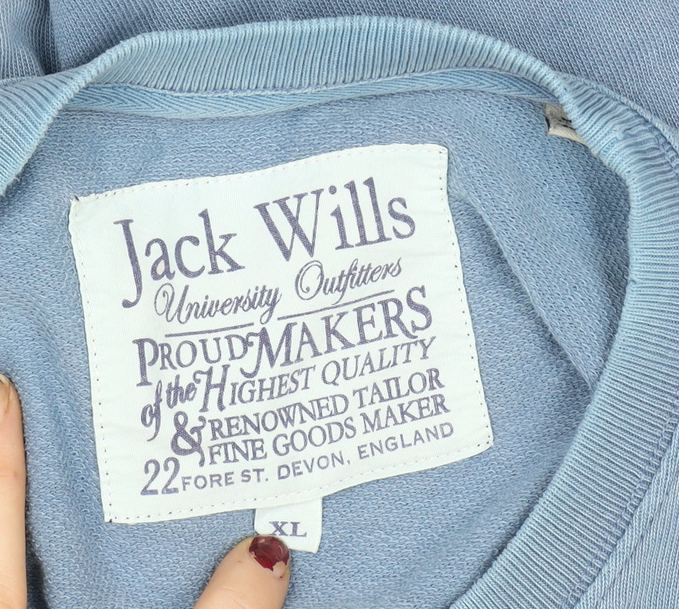 Mens UK XL Regular Jack Wills Blue Pullover Sweatshirt