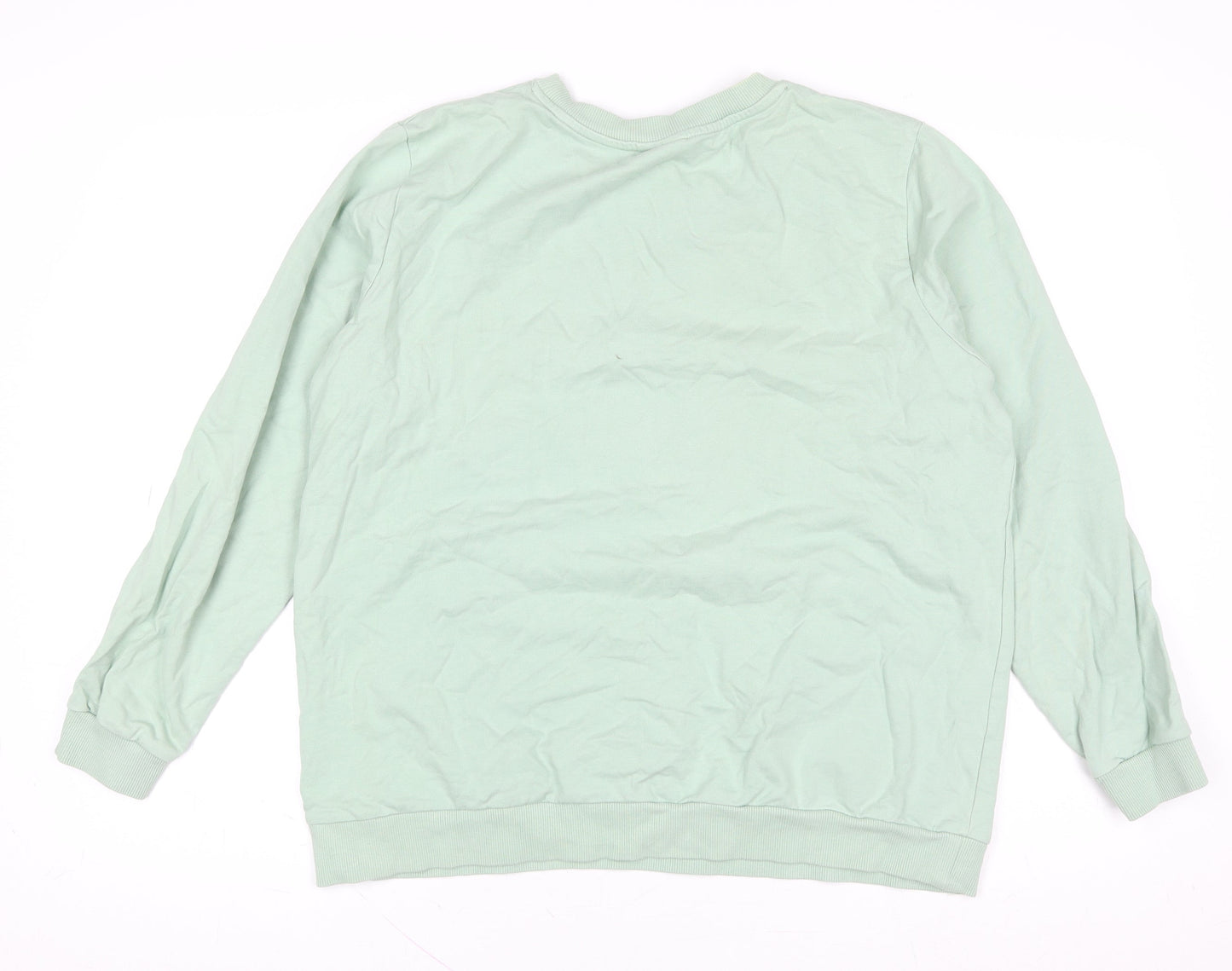 Disney Tu Women’s Green Mickey & Minnie California Sweatshirt Size 16