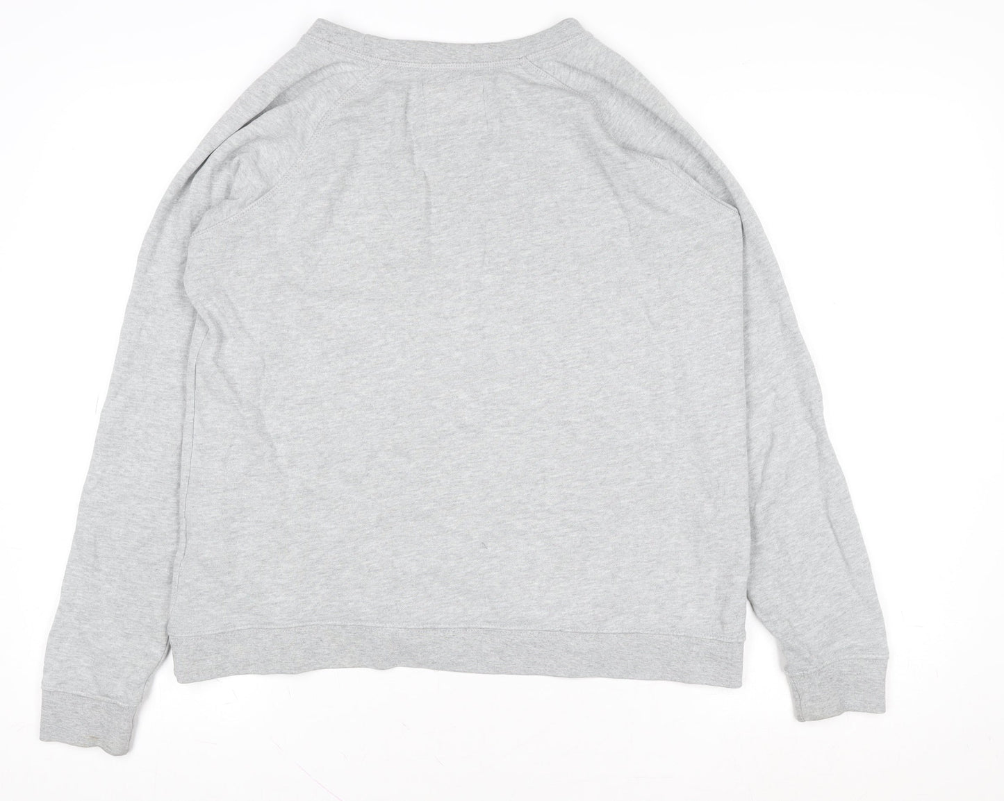 Womens UK 10 Regular Fat Face Grey Pullover Sweatshirt