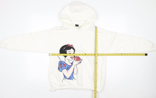 Zara Girls White Snow White Disney Pullover Hoodie 13-14 Years
