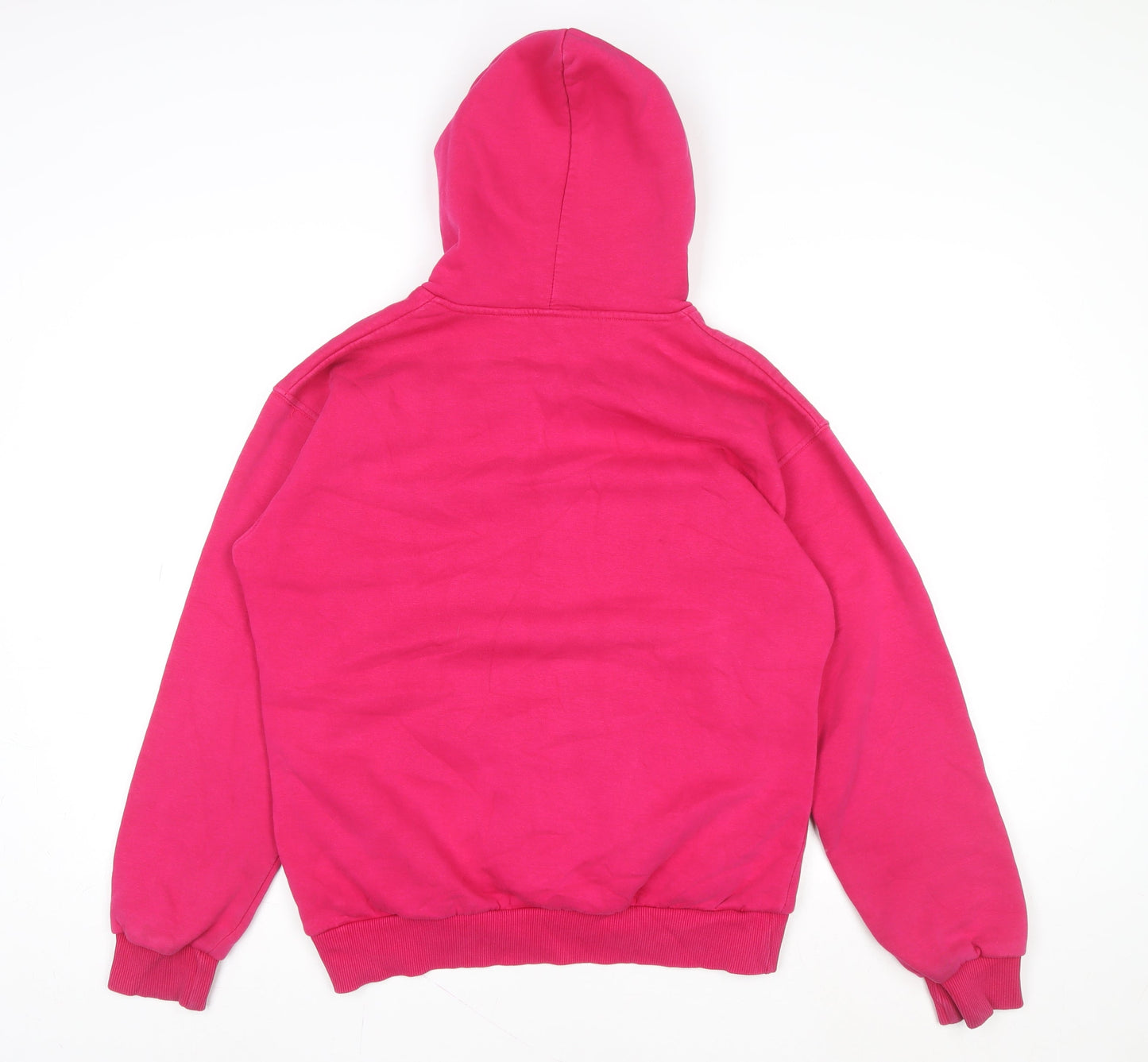 Superdry Women’s Pink Pullover Hoodie Size M 100% Cotton Logo Print
