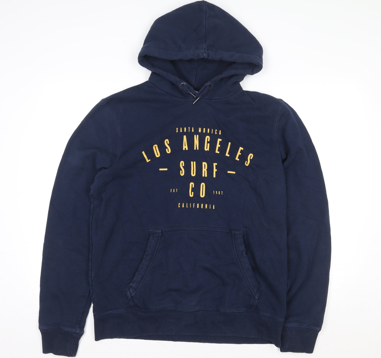Next Men’s Blue Pullover Hoodie L Los Angeles Surf Graphic Cotton