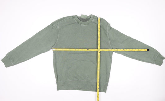 Carhartt Men's Green Small Pullover Crew Neck Sweatshirt