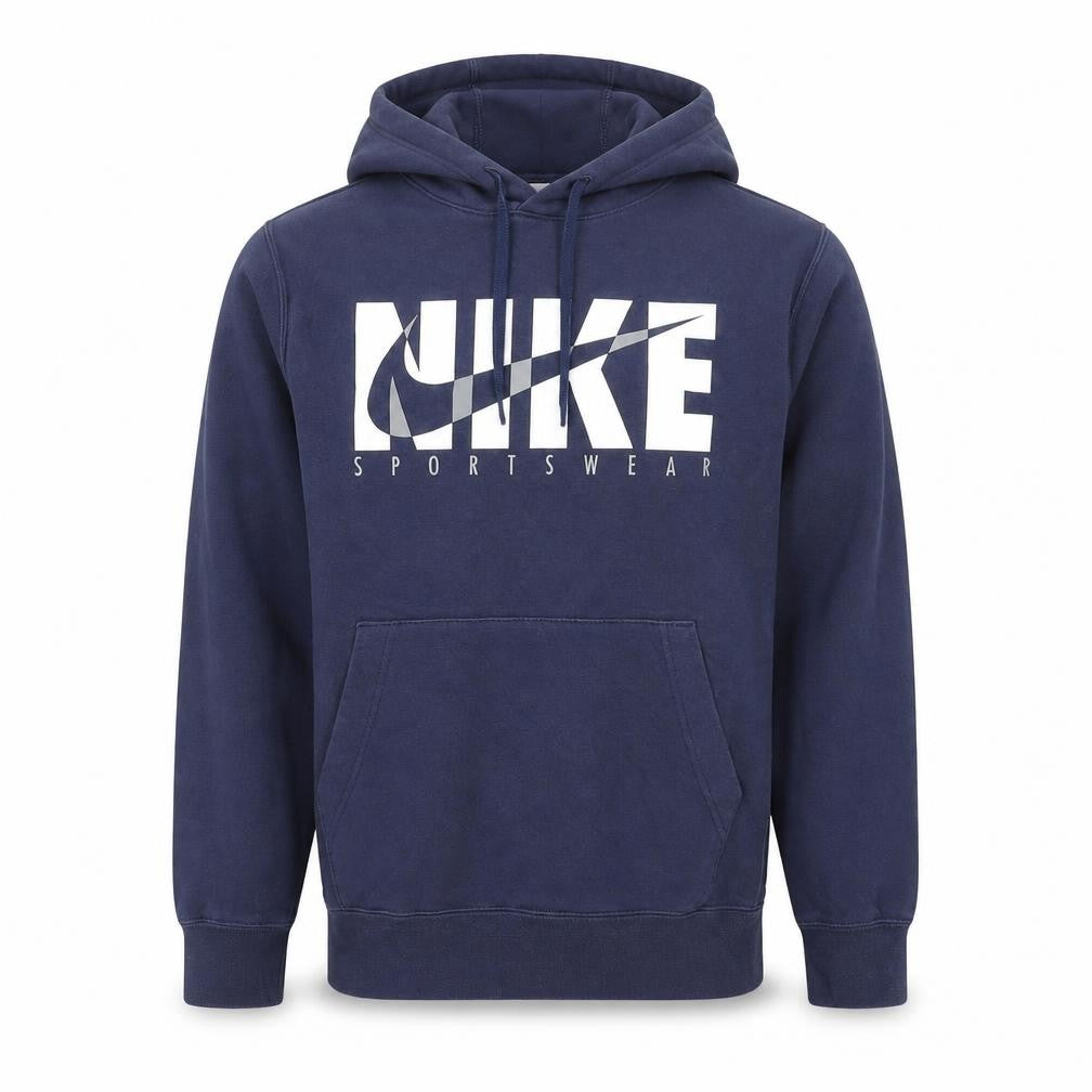 Mens UK S Regular Nike Blue Pullover Hoodie