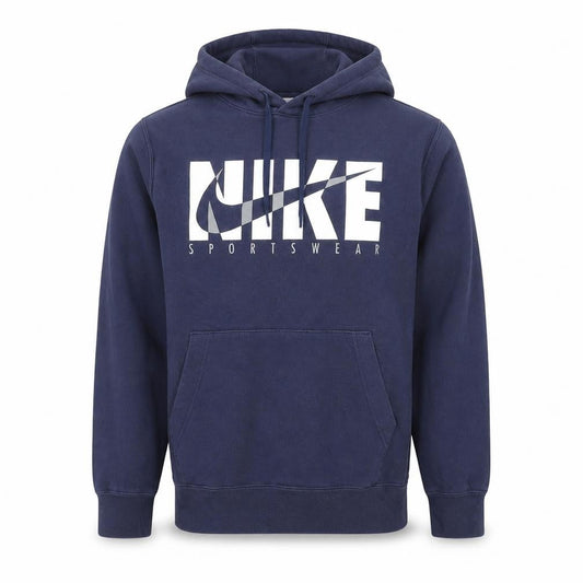 Mens UK S Regular Nike Blue Pullover Hoodie
