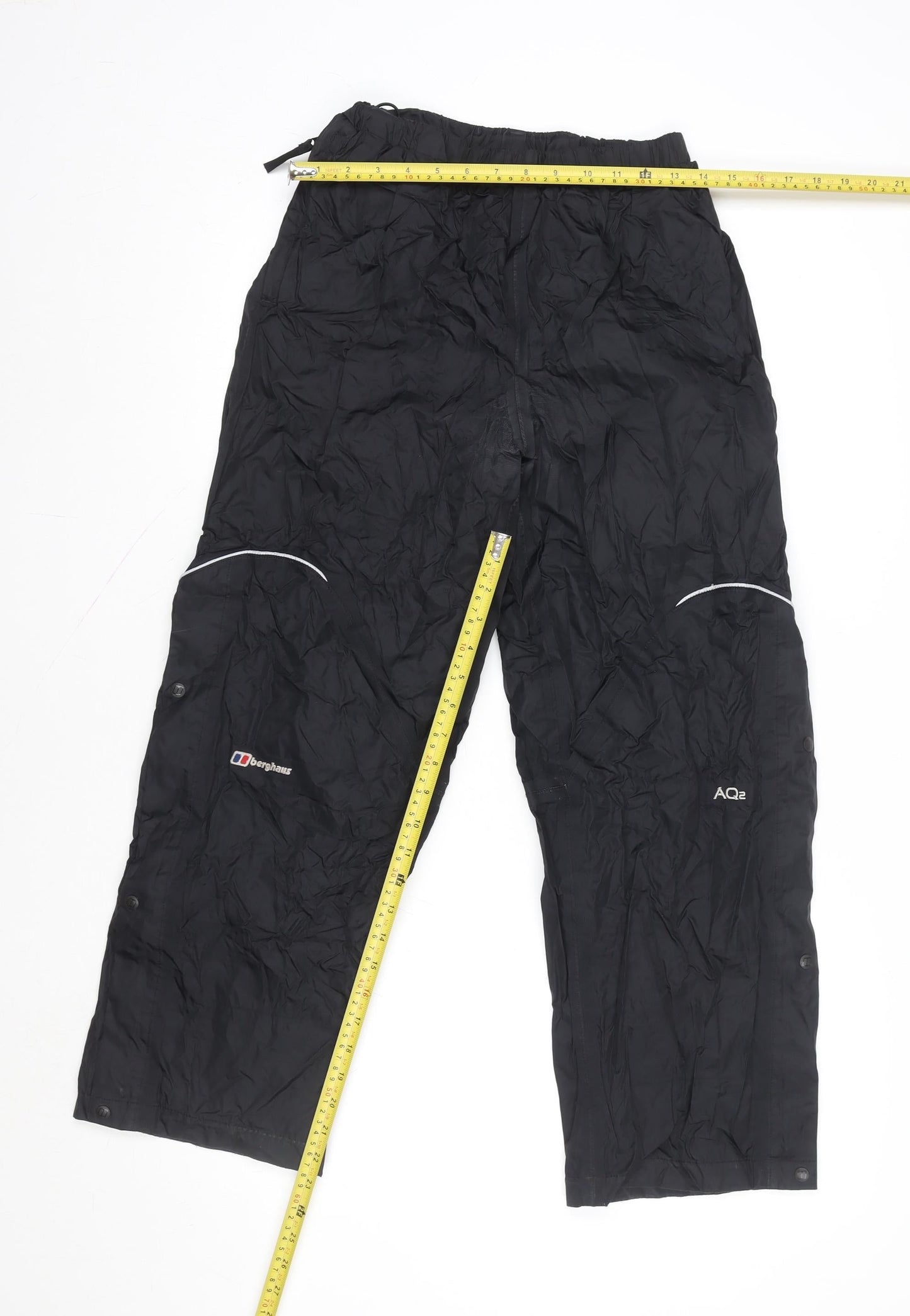 Berghaus Boys Black 13 Years Waterproof Rain Trousers Elastic Waist