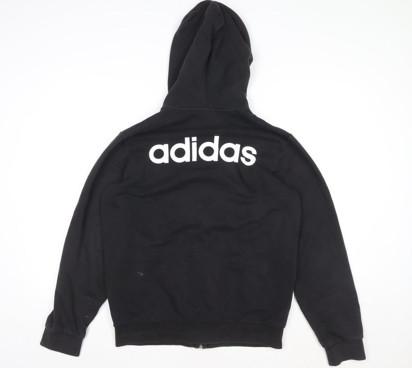 Adidas Men's Black M Basic Full Zip Hooded Activewear Jacket