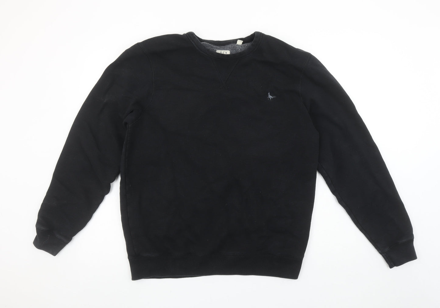 Mens UK XL Regular Jack Wills Black Pullover Sweatshirt
