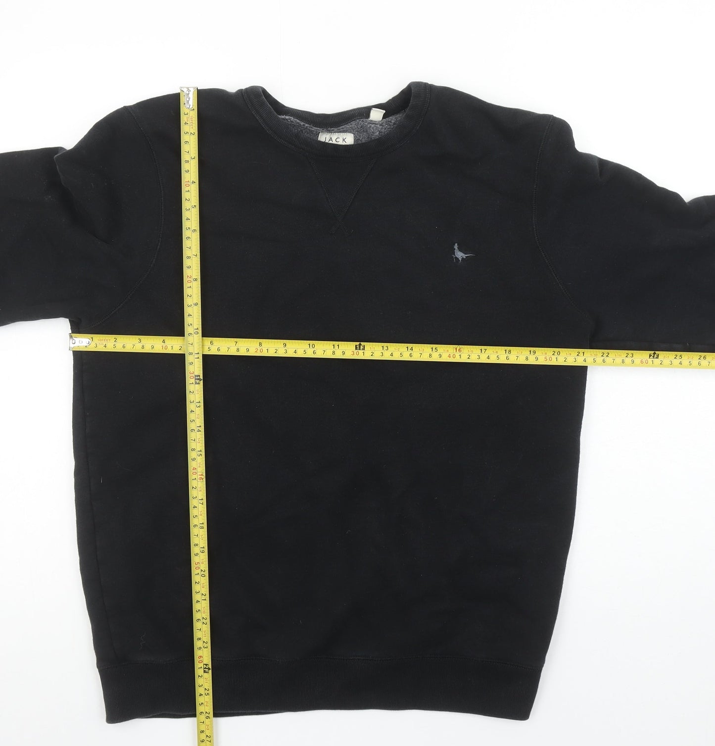 Mens UK XL Regular Jack Wills Black Pullover Sweatshirt