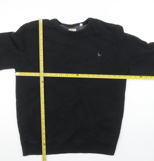 Mens UK XL Regular Jack Wills Black Pullover Sweatshirt