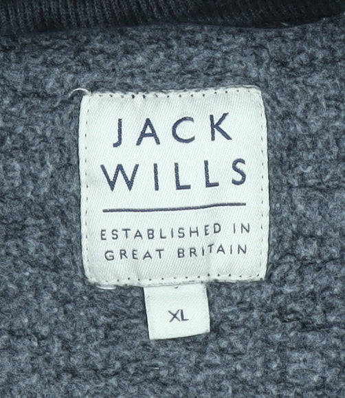 Mens UK XL Regular Jack Wills Black Pullover Sweatshirt
