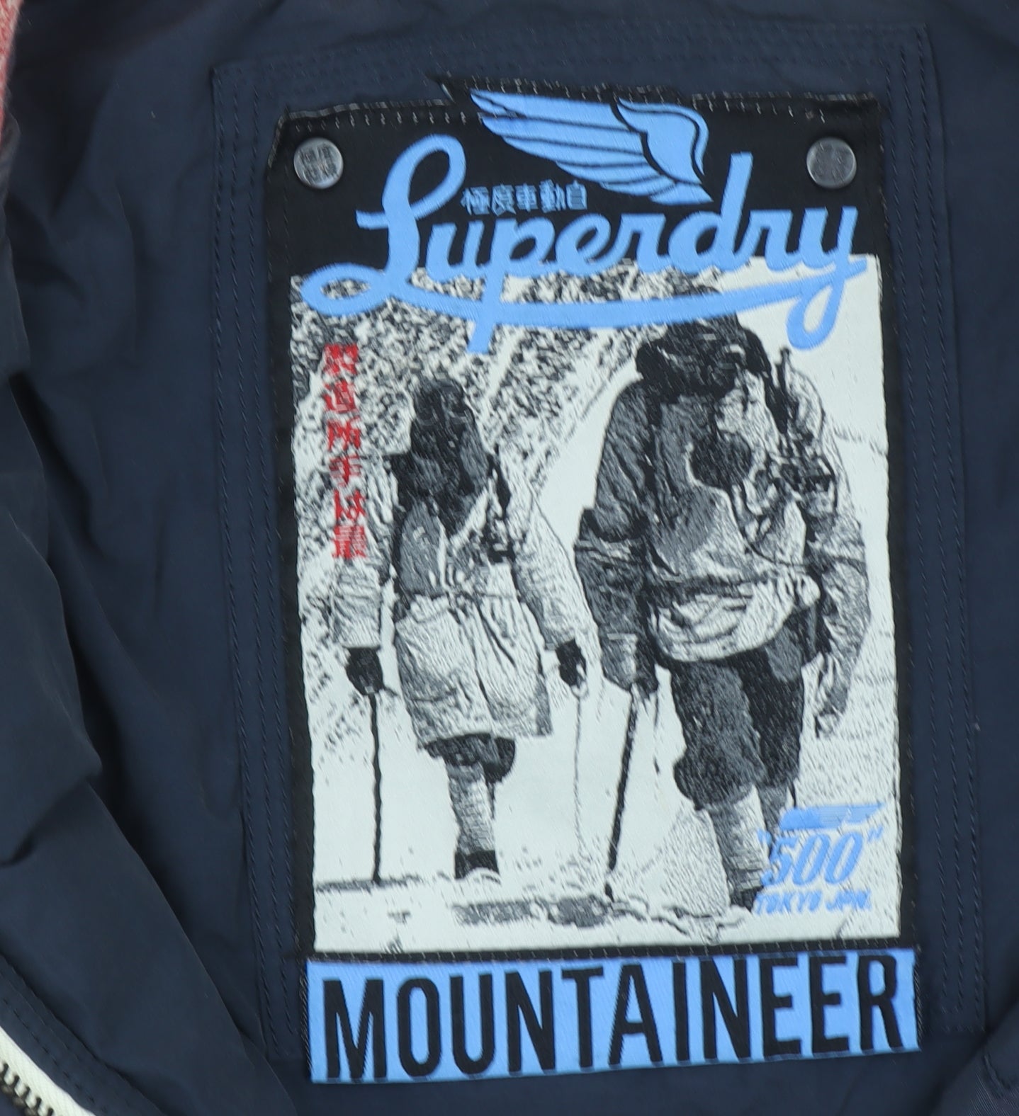 Superdry Women's Blue Puffer Hooded Waistcoat Size M