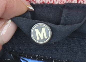 Superdry Women's Blue Puffer Hooded Waistcoat Size M