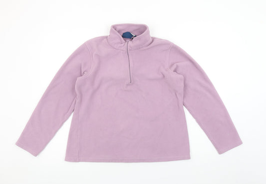 Womens UK L Regular Mountain Warehouse Purple Pullover Sweatshirt