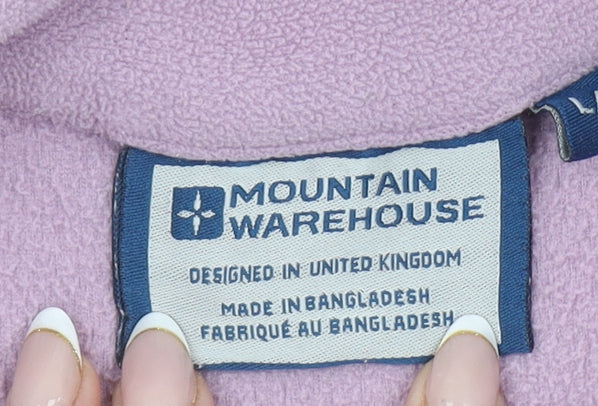 Womens UK L Regular Mountain Warehouse Purple Pullover Sweatshirt