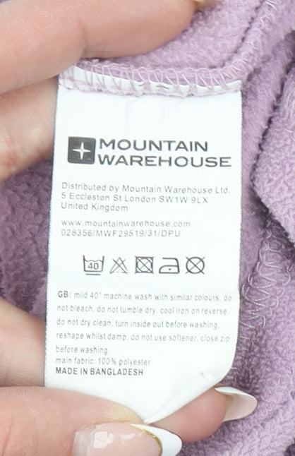 Womens UK L Regular Mountain Warehouse Purple Pullover Sweatshirt