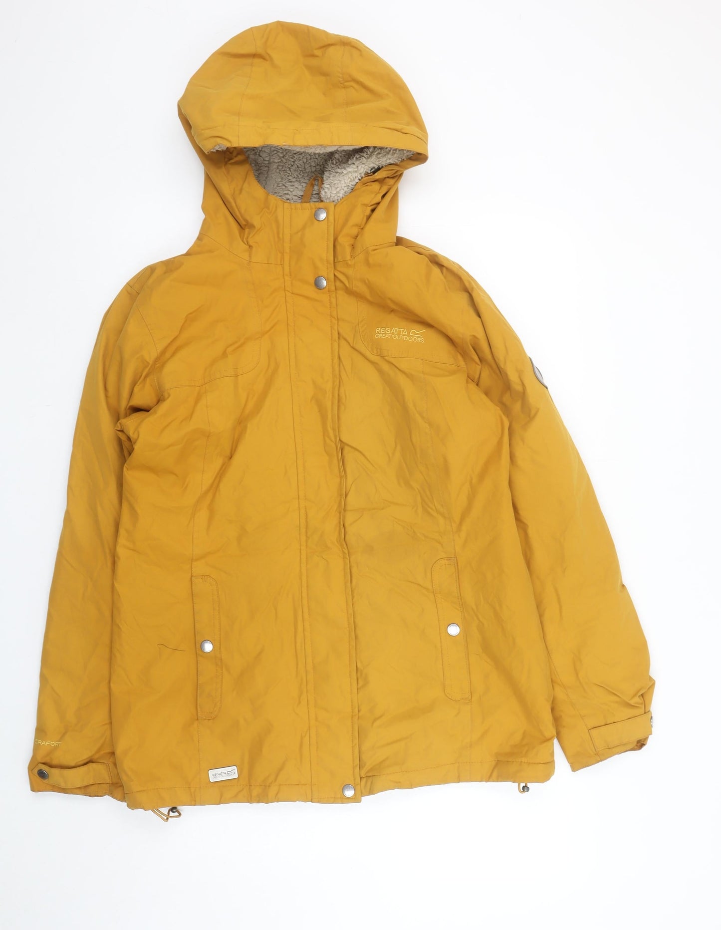 Womens UK Size 12 Regular Regatta Yellow Polyester Jacket