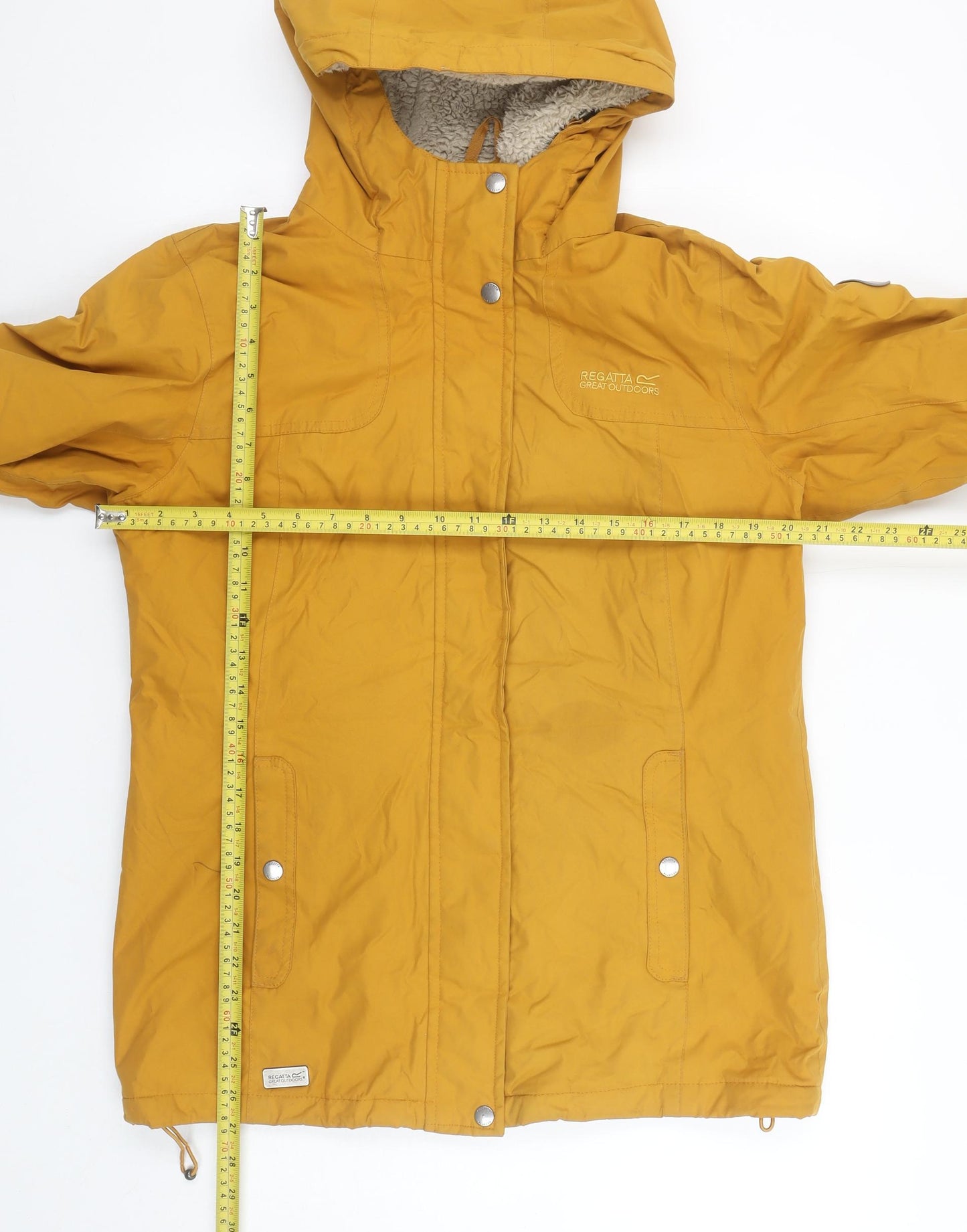 Womens UK Size 12 Regular Regatta Yellow Polyester Jacket