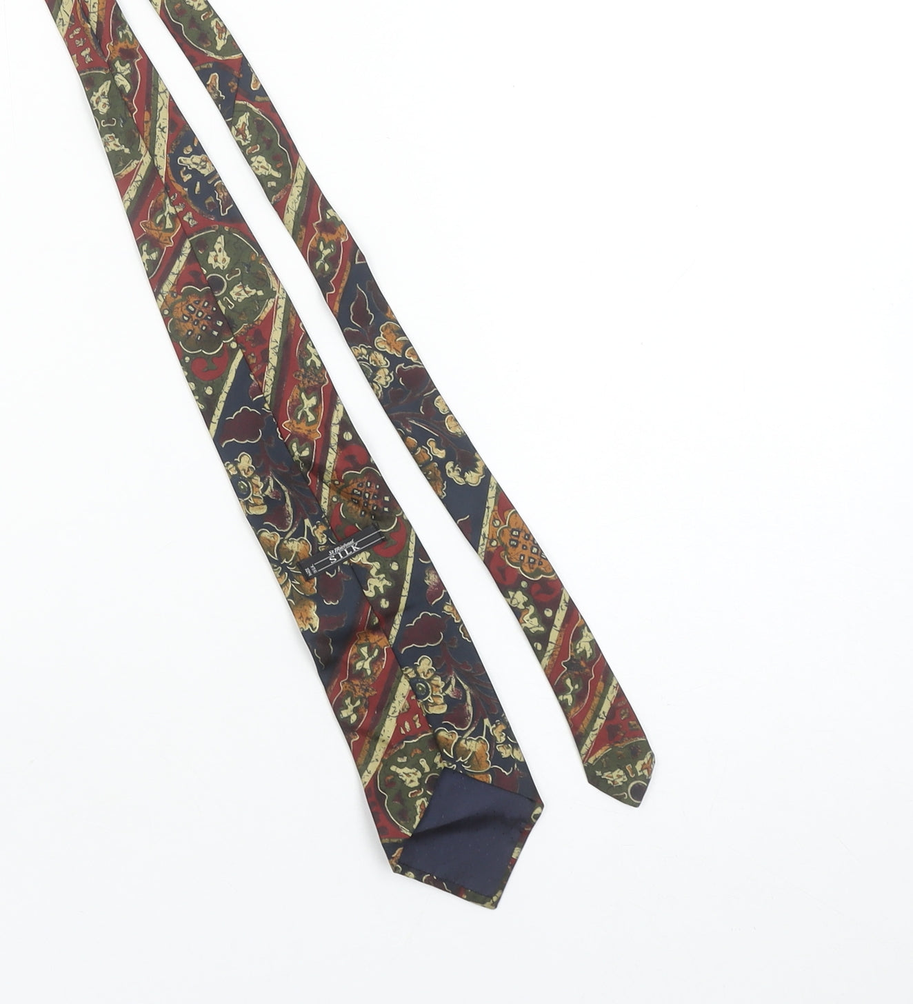 Marks and Spencer St Michael Men's Multicoloured Floral Silk Tie