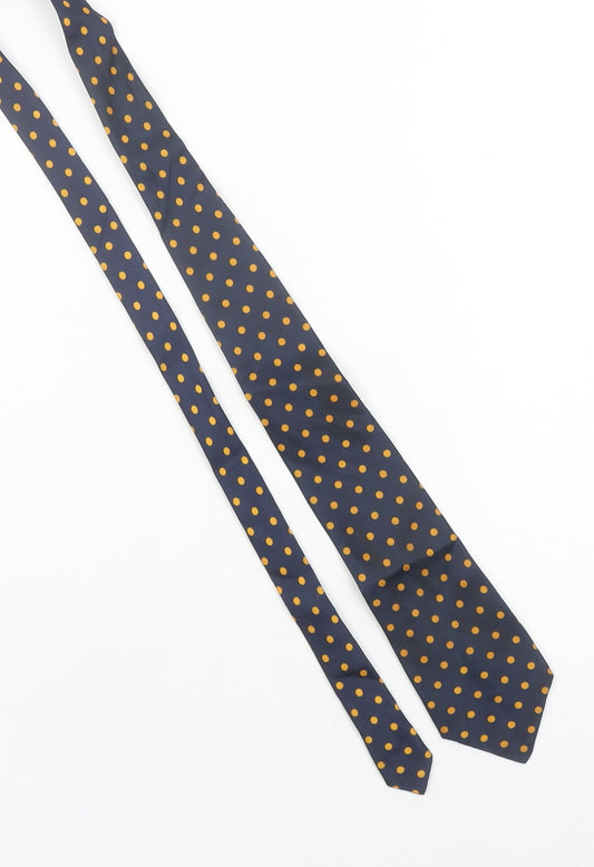 Jean Pierre Men's Navy Blue Polka Dot Tie 176 Designer Style