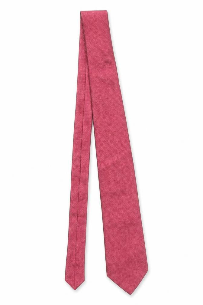 Hawes & Curtis Men’s Red 100% Silk Textured Tie – Classic Style
