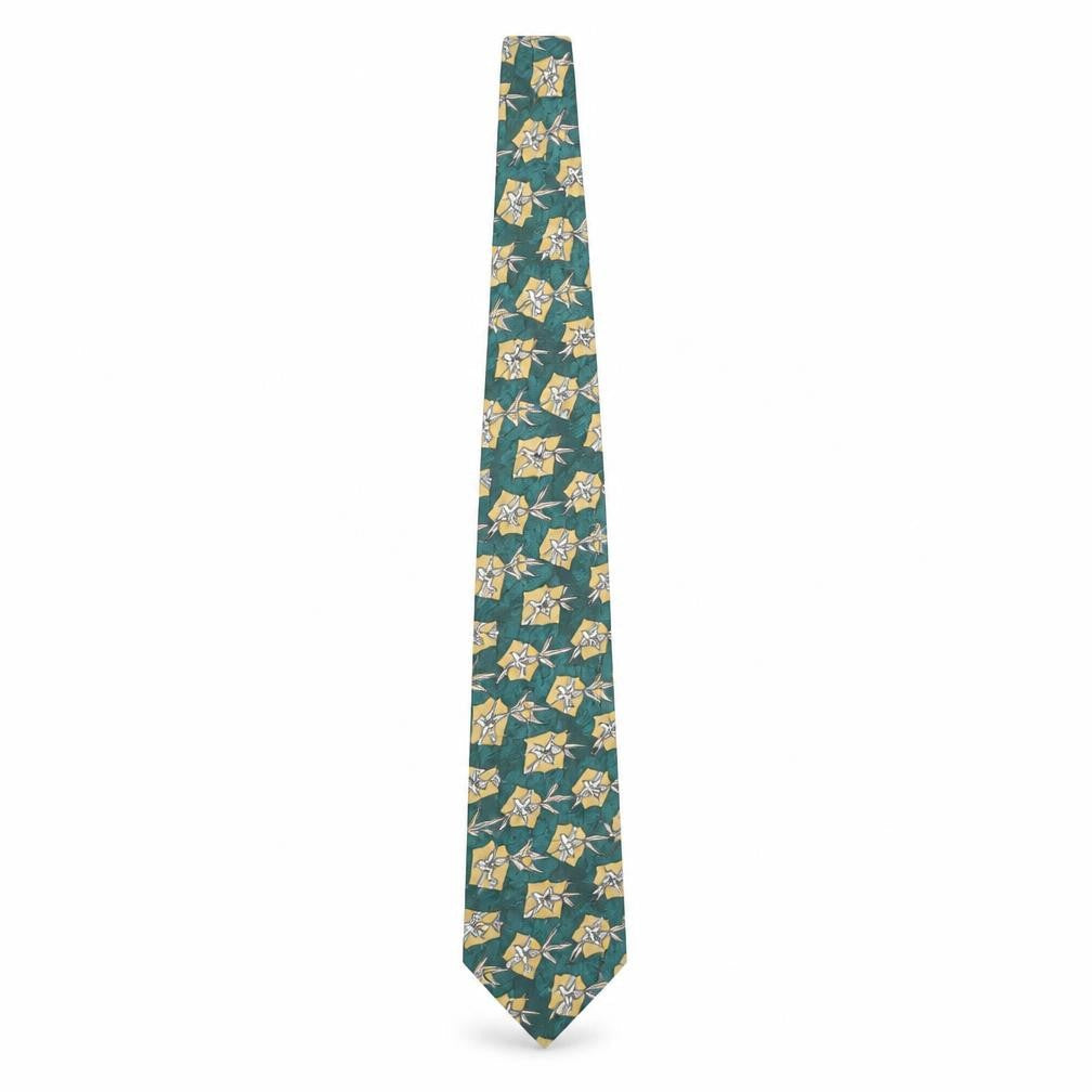 Looney Tunes Men's Green Polyester Cartoon Tie Bugs Bunny Design