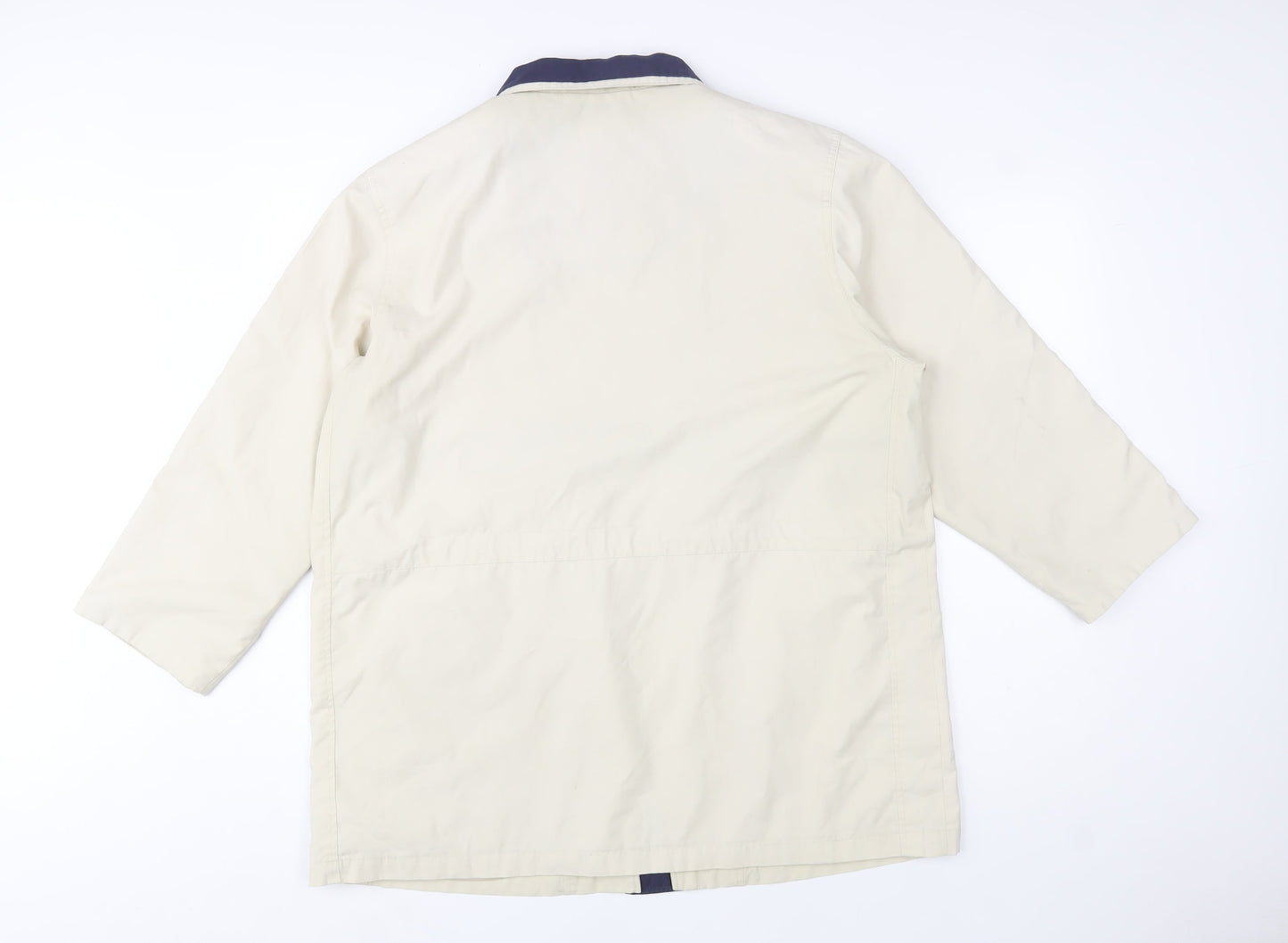 Outer Layer Women's Beige Rain Coat Size 16 Waterproof Mid-Length