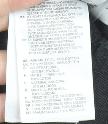 Adidas Womens Black Size 12 Cropped Hoodie Cotton Hooded Sweatshirt