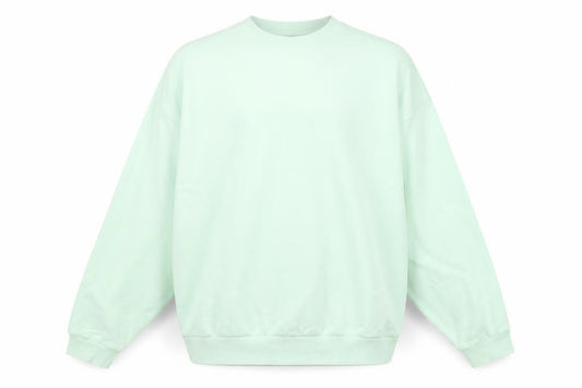 Front view of ASOS DESIGN Men's Green XL Crew Neck Pullover Sweatshirt