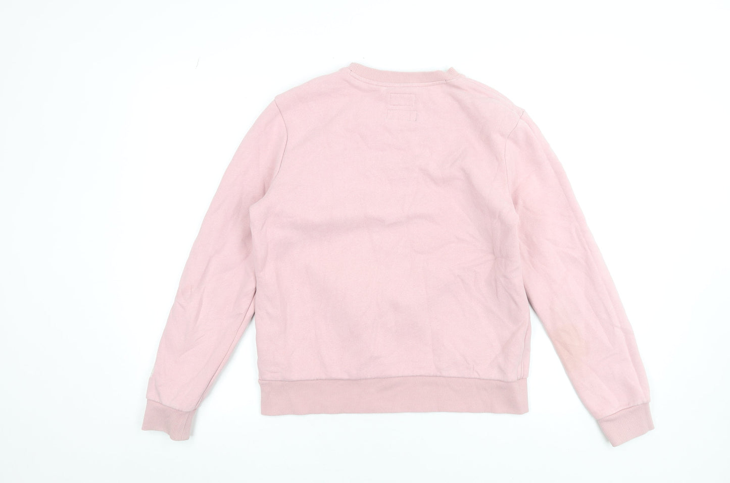Superdry Women's Pink Crew Neck Pullover Sweatshirt UK 8