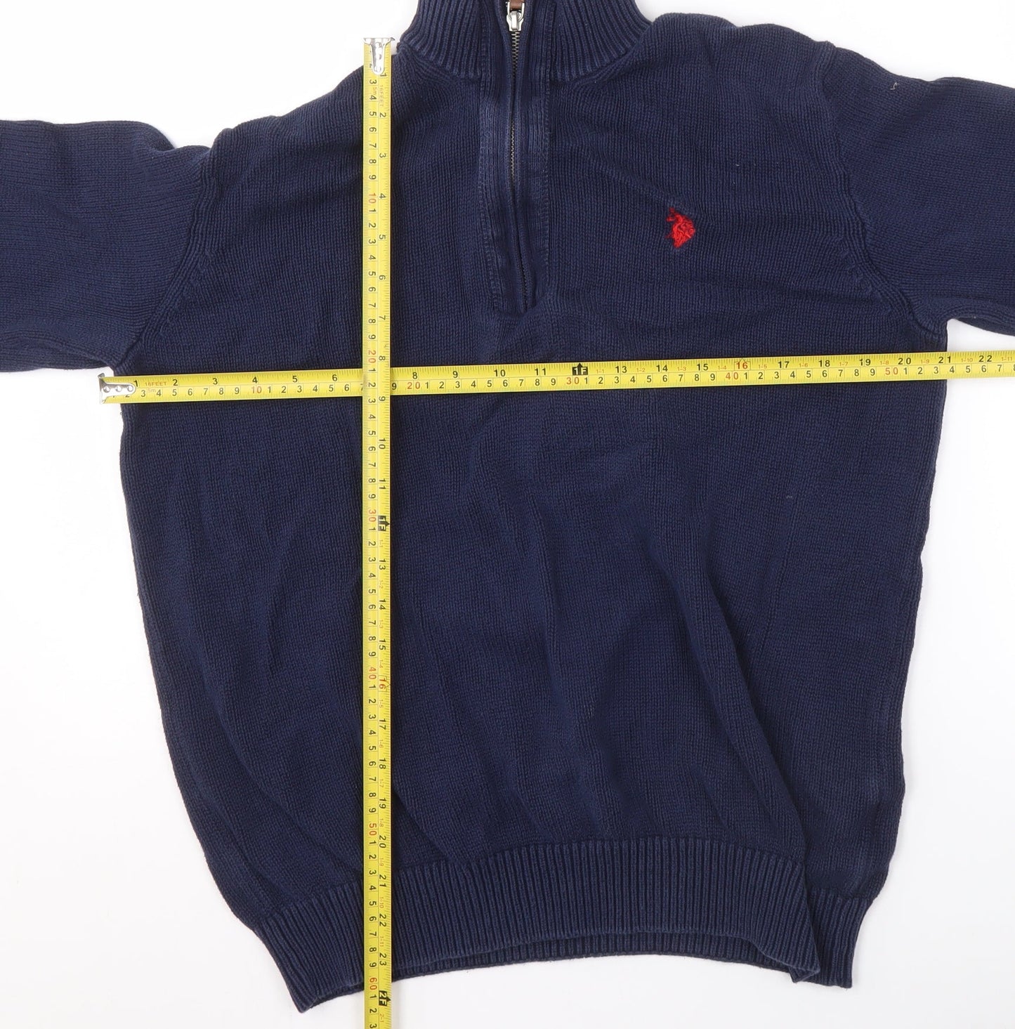 Womens UK M Regular U.S. Polo Assn. Blue Pullover Sweatshirt