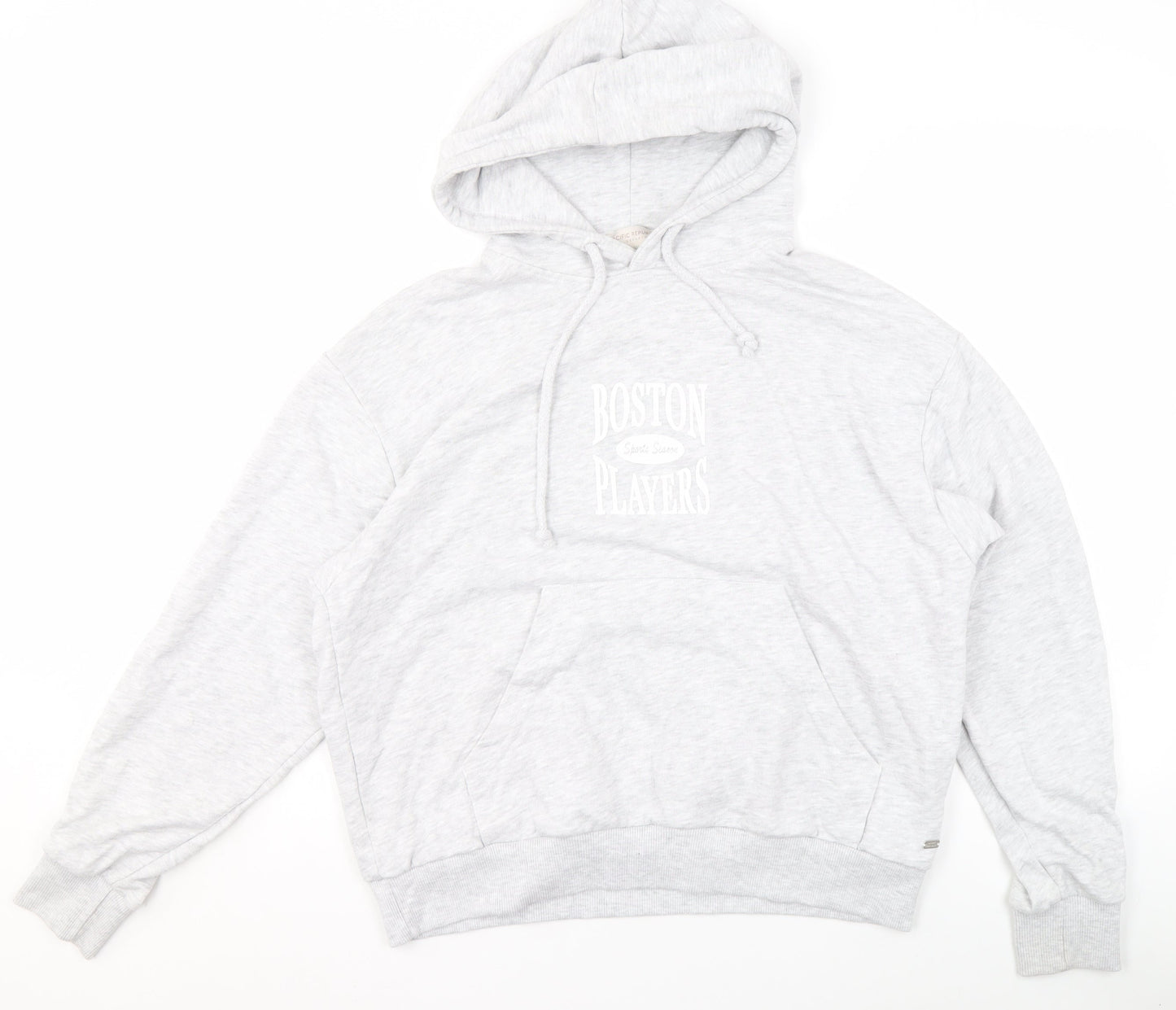 Pull & Bear Teen Women Grey Hoodie XS Boston Players Print