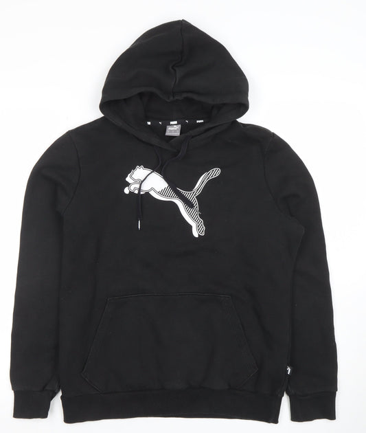 Womens UK M Regular PUMA Black Pullover Hoodie