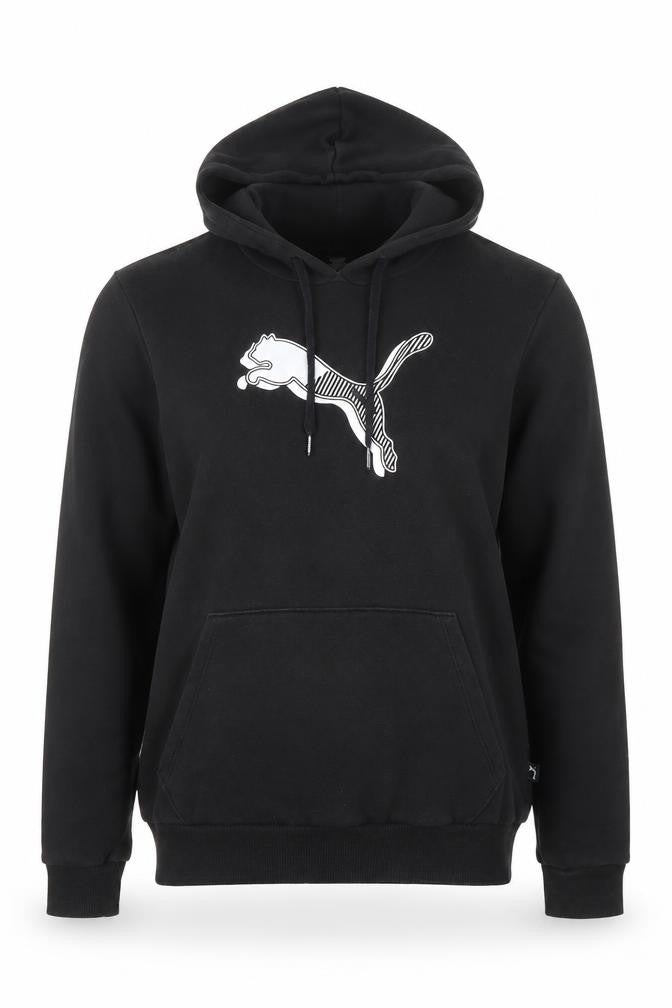 Womens UK M Regular PUMA Black Pullover Hoodie
