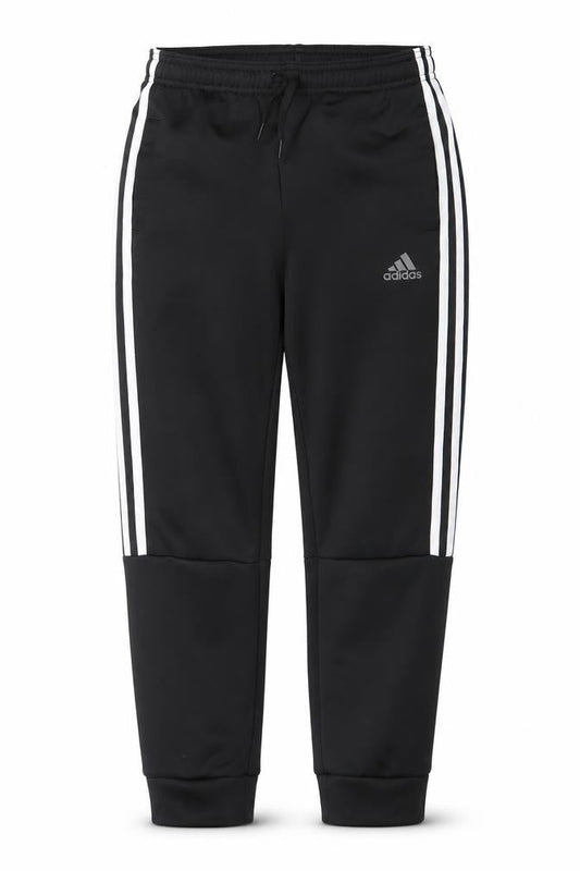 adidas Boys Black 11-12 Years Tapered Track Pants Recycled Polyester