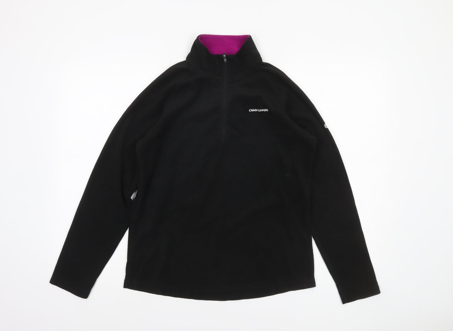 Womens UK 12 Regular Craghoppers Black Pullover Sweatshirt