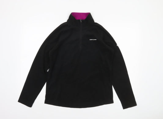 Womens UK 12 Regular Craghoppers Black Pullover Sweatshirt