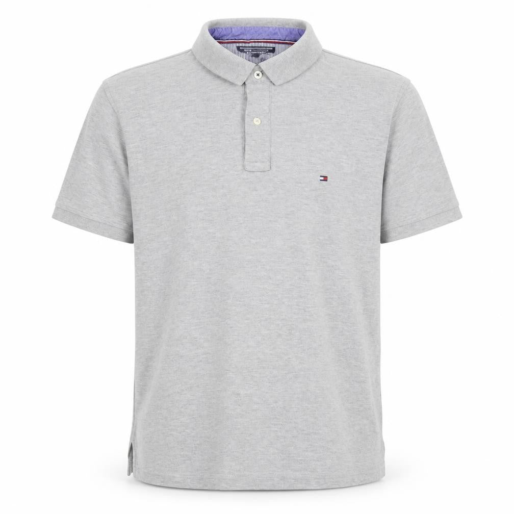 Tommy Hilfiger Men's Grey XL Classic Cotton Polo Shirt