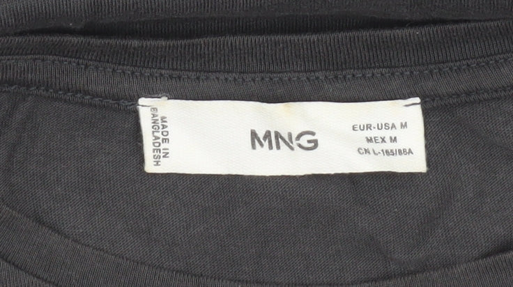 MNG Women's Black 'Take Action Together' T-Shirt Size M