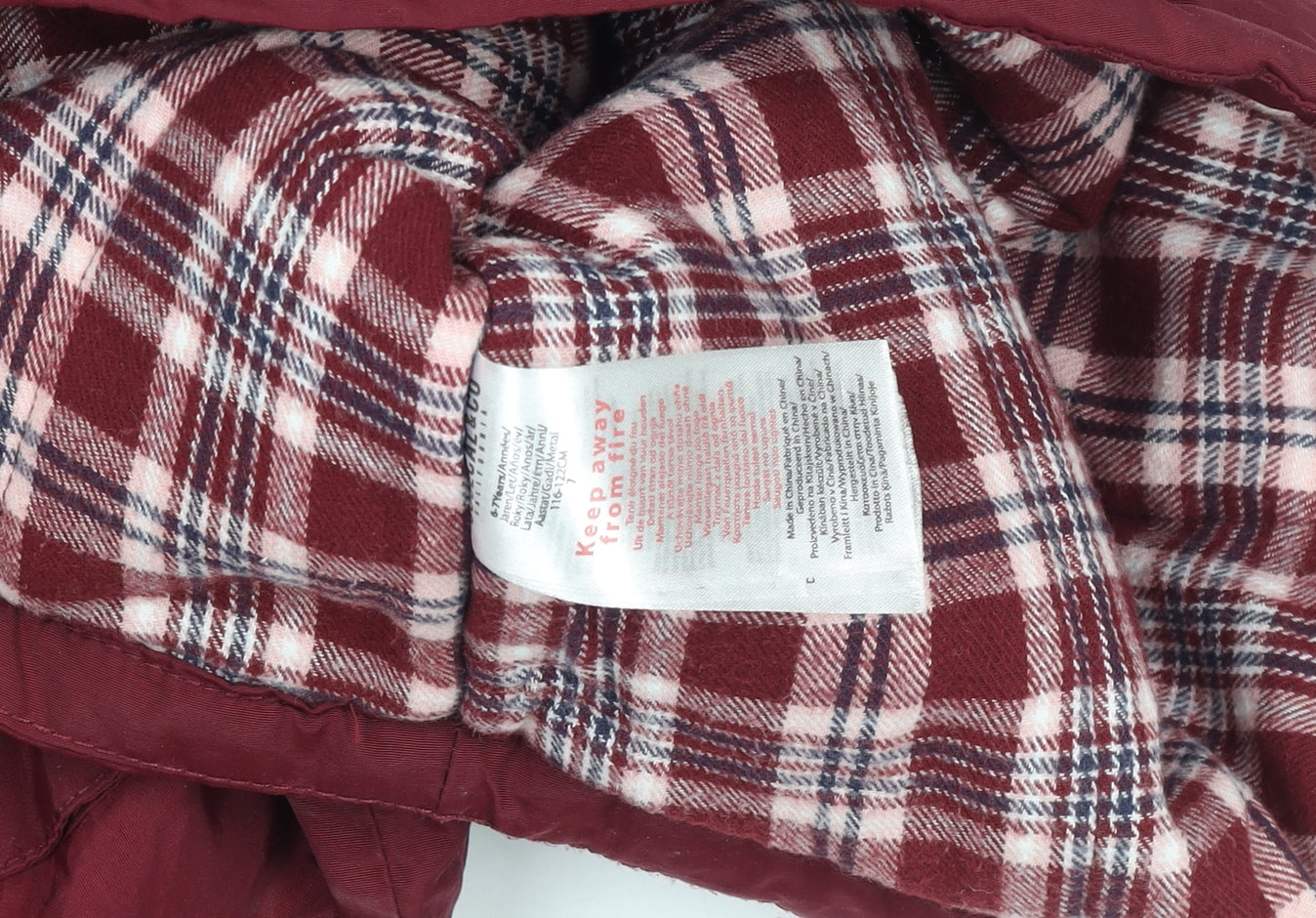 SoulCal & Co Girls Red Parka Coat 6-7 Years Lined Winter Jacket